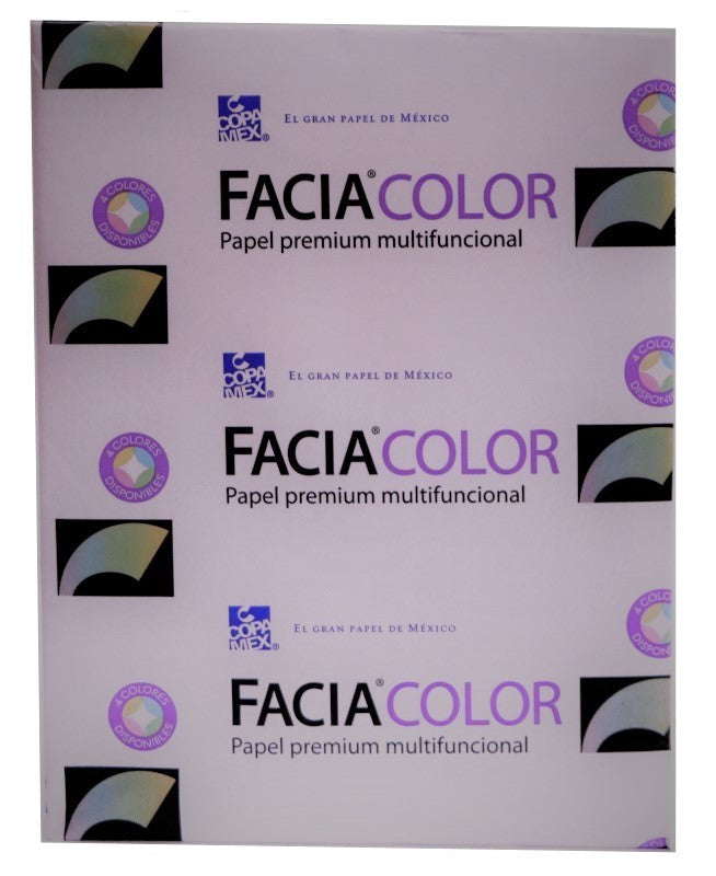 Bond Facia Color paquete c/500 29kg Rosa pastel Carta 60g Copamex® Resma 01