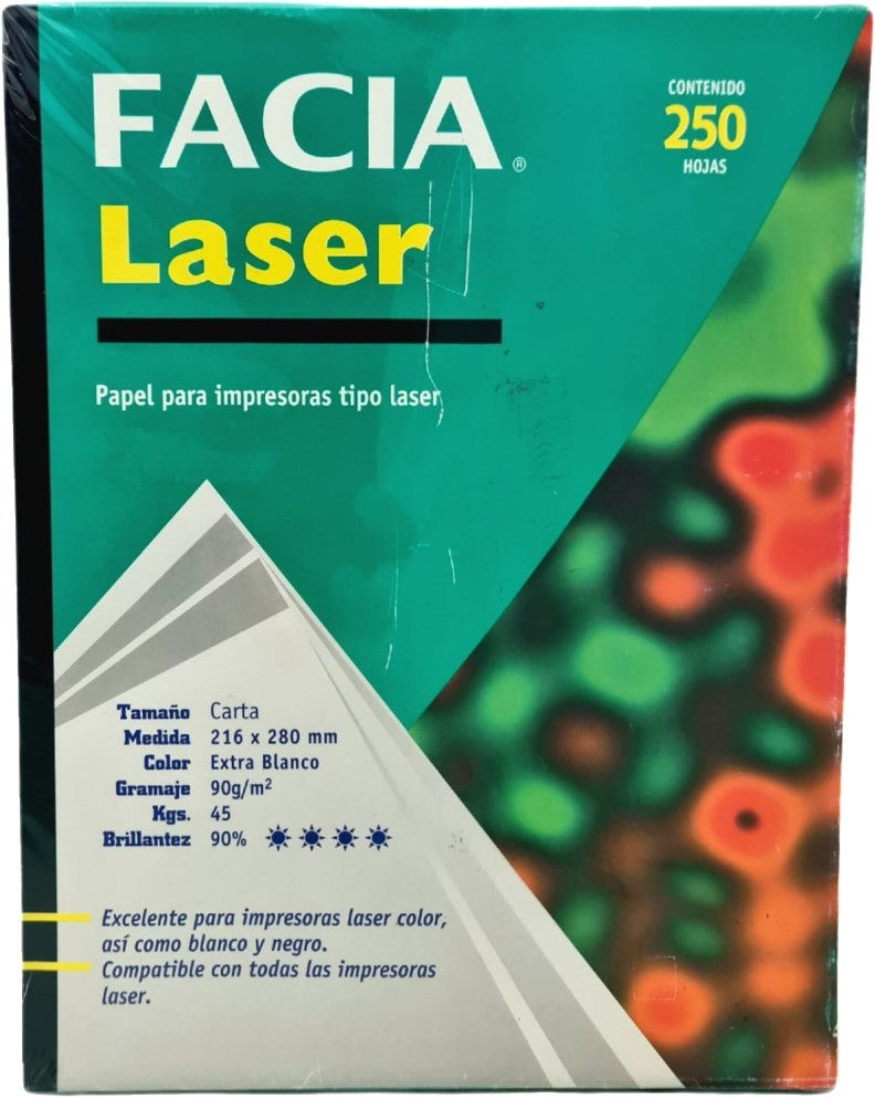 Bond Facia Laser Pack c/250 45kg Blanco Carta 90g Copamex® [Paquete] 701664102627