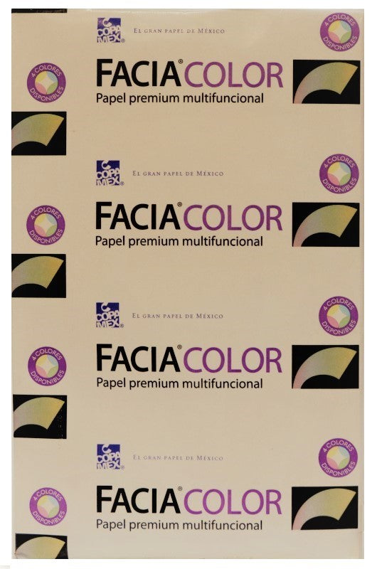 Bond Facia Color paquete c/500 50kg Canario Oficio 75g Copamex® Resma 01
