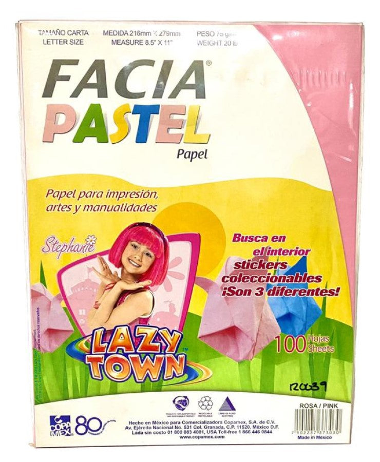 Papel Bond Color Facia Pastel pack 75g Rosa pastel Carta c100 Copamex® 237373146 Cien hojas 75022373
