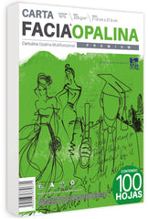 Cartulina Opalina Facia pack c/100 225g Blanco 97% Carta Copamex® [Cien hojas] 7502237370671