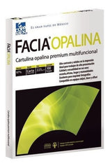 Cartulina Opalina Facia pack c/100 225g Blanco 97% Carta Copamex® [Cien hojas] 7502237370671