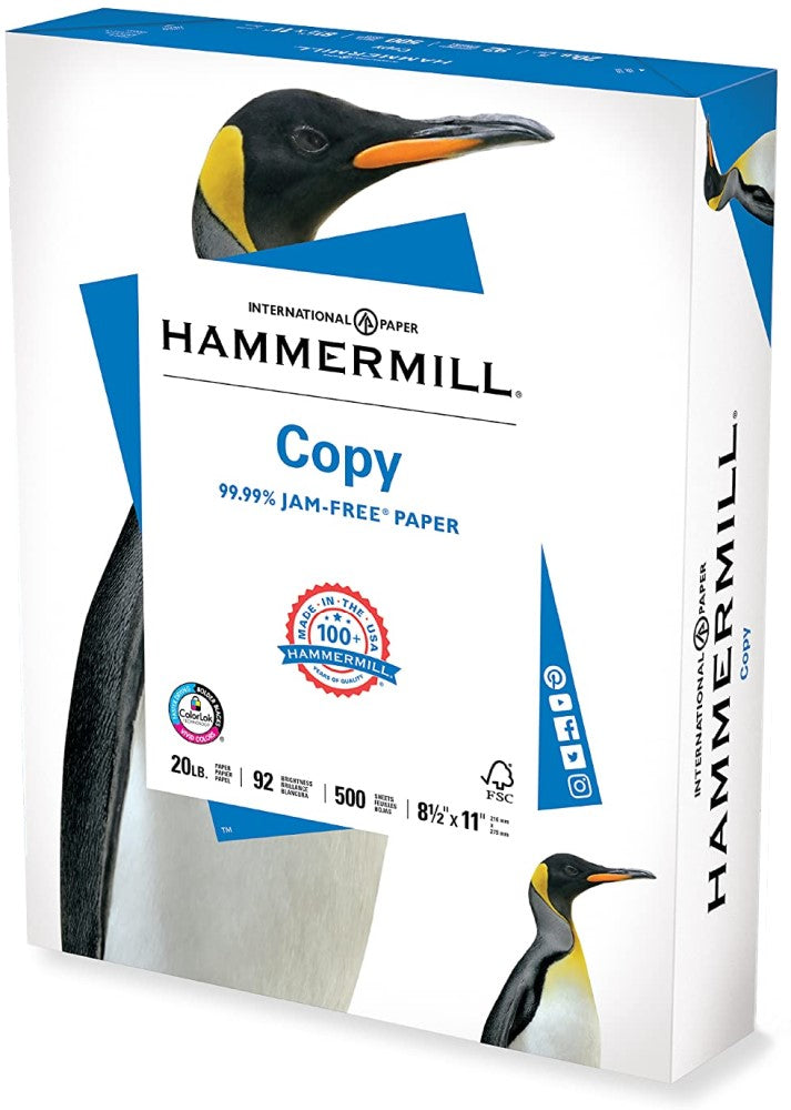Bond HammerMill pack c/500 37kg Blanco 92% Carta 75g HAMMERMILL® [Resma] 10199113603