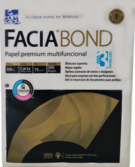 Bond Facia 3 Perfor.pack c/500 37kg Blanco 99% Carta 75g Copamex® [Resma] 7502237370077 2