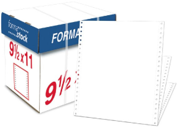 Papel Stock 4 Tantos caja c/750 Hojas d Blanco 9½×11" Forma·stock® Caja 01