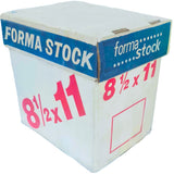 Papel Stock 1 Tanto caja c/3000 Hojas a Blanco 8½×11" Forma·stock® Caja 01