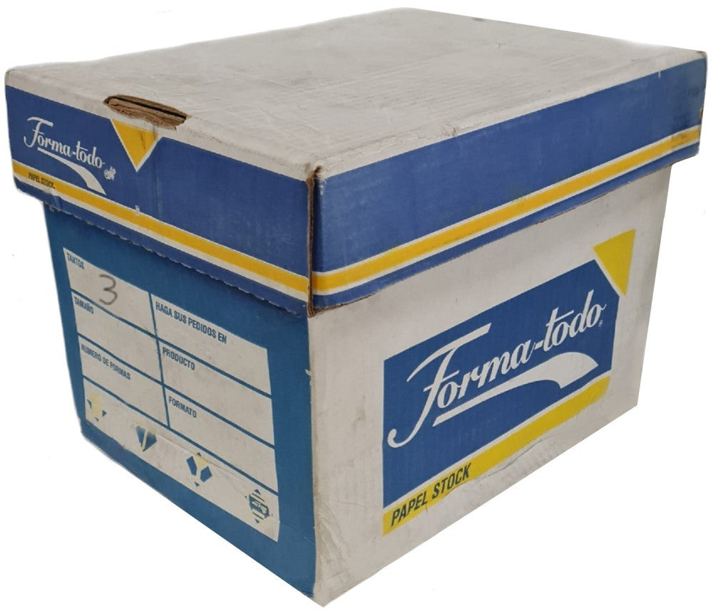 Papel Stock 3 Tanto caja c/1000 Hojas i Blanco 15×8½" Forma-Todo® Caja 01