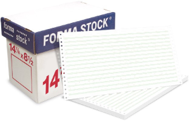 Papel Stock 3 Tanto caja c/1000 Hojas i Pautado-Verde 14 7/8×8½" Forma·stock® Caja 01