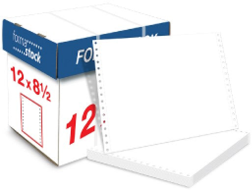 Papel Stock 1 Tanto caja c/3000 Hojas h Blanco 12×8½" Forma·stock® Caja 01