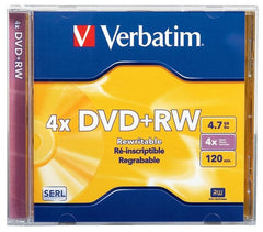 DVD +RW 4.7gb 4× 120min Caja Slim Verbatim® VB94520 [Pieza] 23942945208