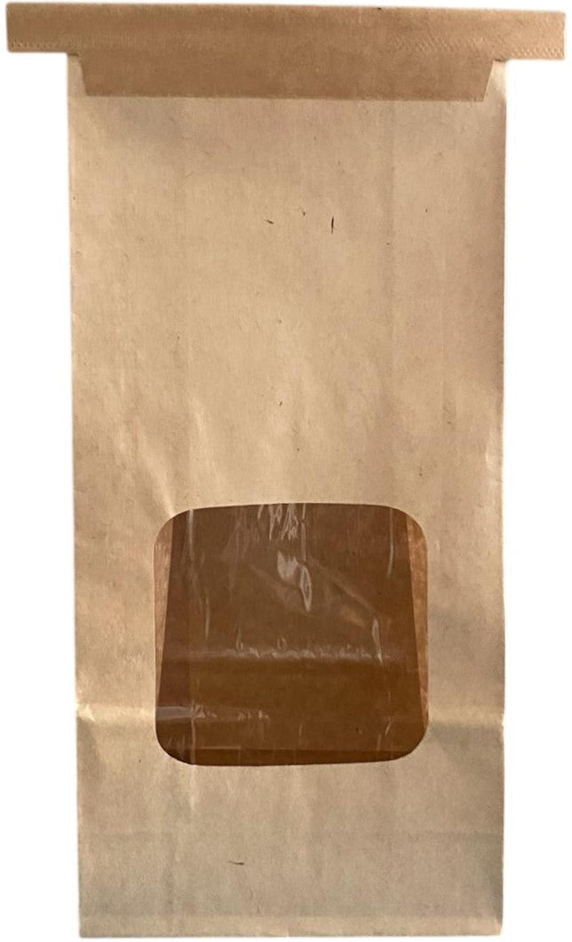 Bolsa Papel c/Cintilla c/Ventana p/500g int.Poly Kraft 120×63×241 Bol y Arte BS2KTn-4-500 [Pieza] 2