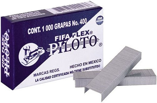 Grapa Estándar Pilot® Flex 26/6 6.35mm c/1000 Fifa® No.400-CP [Caja] 767982000236