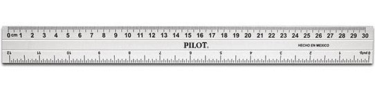 Regla Aluminio Secretaria 30cm Fifa® Pilot® RAS-30 [Pieza] 767982017005
