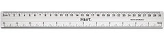 Regla Aluminio Secretaria 30cm Fifa® Pilot® RAS-30 [Pieza] 767982017005