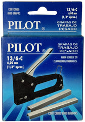 Grapa p/Clavadora Pilot® Corona 10.7mm pata 6mm ¼" c/1000 Fifa® 13/6-C [Caja] 767982007778 3