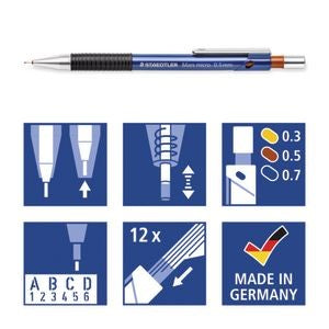 Lapicero Mars® micro 0.7mm Azul Staedtler® 775 07 [Pieza] 4007817708309 2