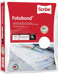 Bond Fotobond pack c/500 37kg Blanco 95% Carta 75g Scribe® Resma 7502233370309 01