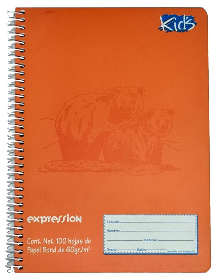 Cuaderno f/FrancesaEspira Kid's Espiral Expression 100 hojas Doble Raya Scribe® 72325 [Pieza] 751459723254