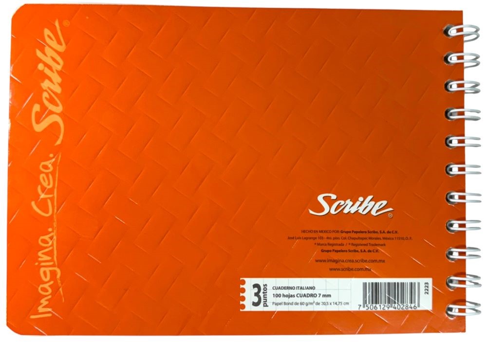 Cuaderno f/ItalianaEspira Kid's Espiral Expression 100 hojas Cuadro 7mm Scribe® 72223 [Pieza] 751459722233 8