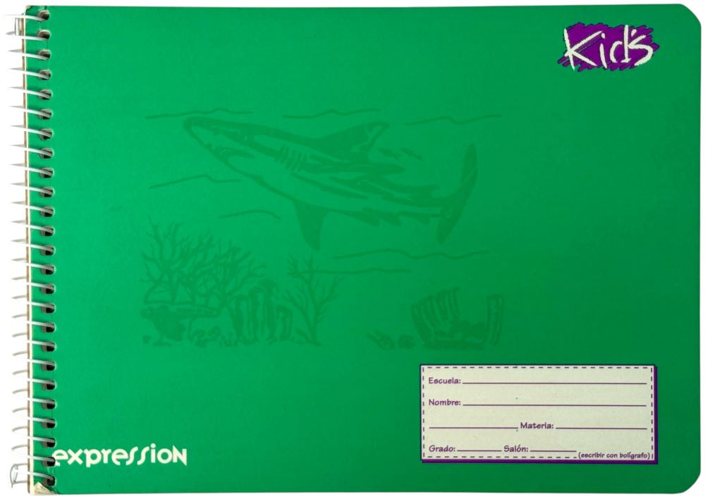 Cuaderno f/ItalianaEspira Kid's Espiral Expression 100 hojas Doble Raya Scribe® 72225 [Pieza] 751459722257 2