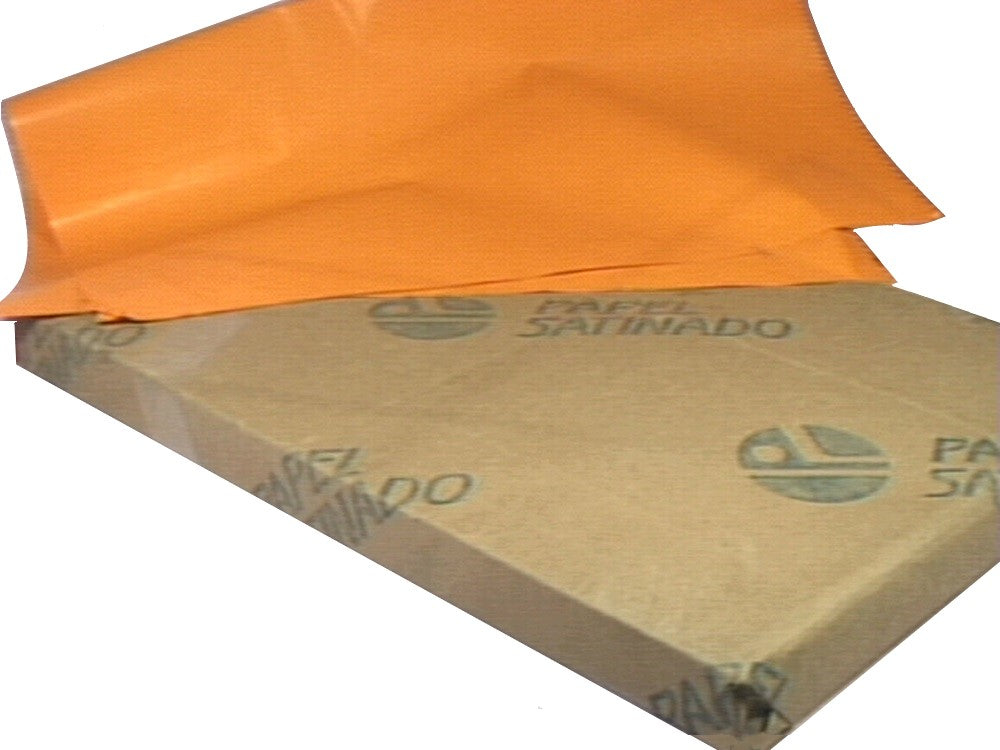 Papel Mascarilla 53kg 80g Naranja 70×95cm Papel Satinado® Hoja