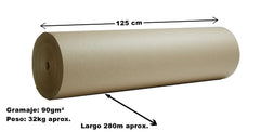 Rollo Papel Envoltura Popular 32kg 280m Aprox. 90g 125cm Beroky® 3206 Rollo 01
