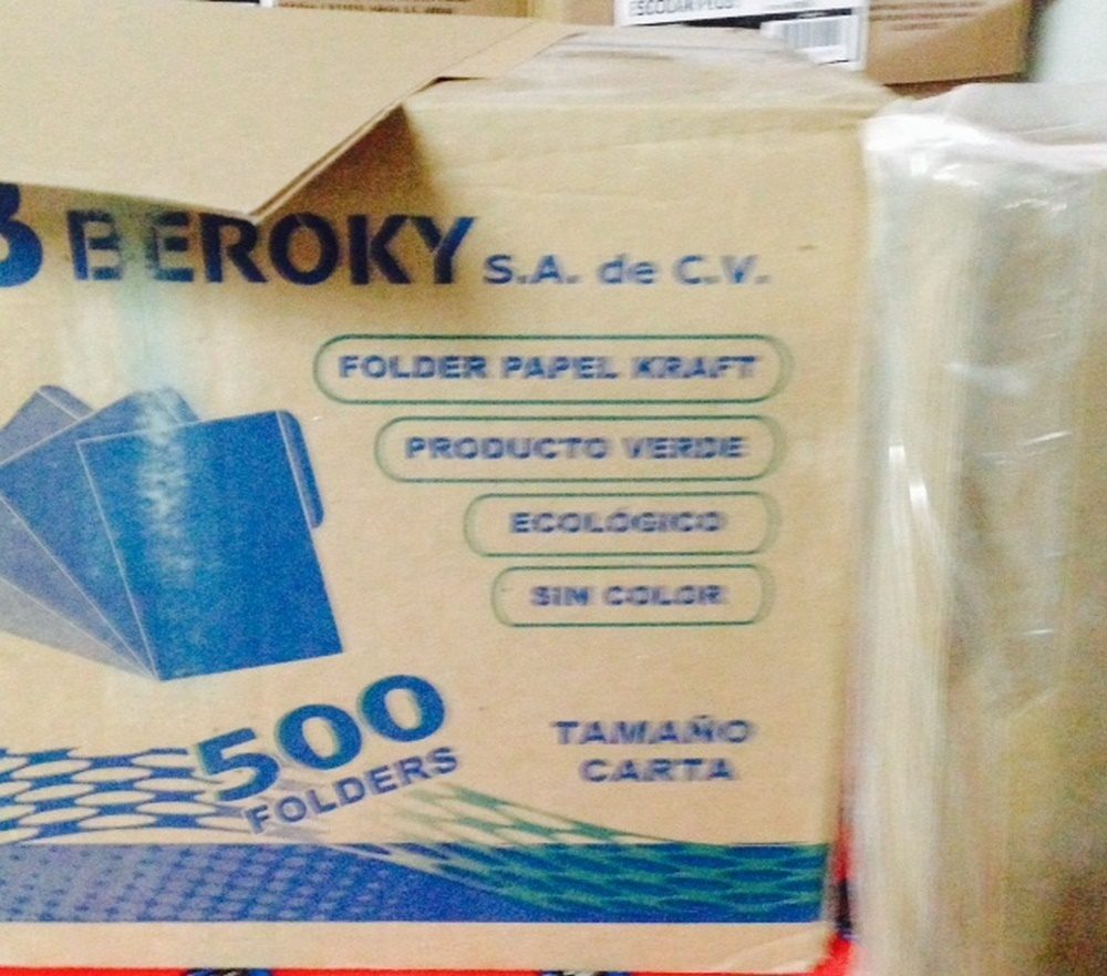 Fólder Ecológico c/100 Kraft Ecológico Carta Beroky® Bolsa 01