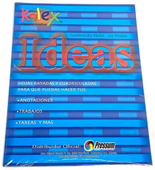 Papel p/Carpeta Carta 3 perforaciones 50 hojas Raya Kalex® [Paquete]