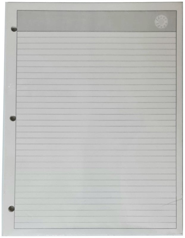 Papel p/Carpeta Carta 3 perforaciones 50 hojas Raya Kalex® [Paquete] 2