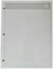 Papel p/Carpeta Carta 3 perforaciones 50 hojas Raya Kalex® [Paquete] 2