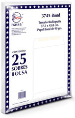Sobre Bolsa 3745-60 Laboratorio 60kg Blanco Bond 37×45cm Nassa® IA0131 [Sobre] 7501523719118