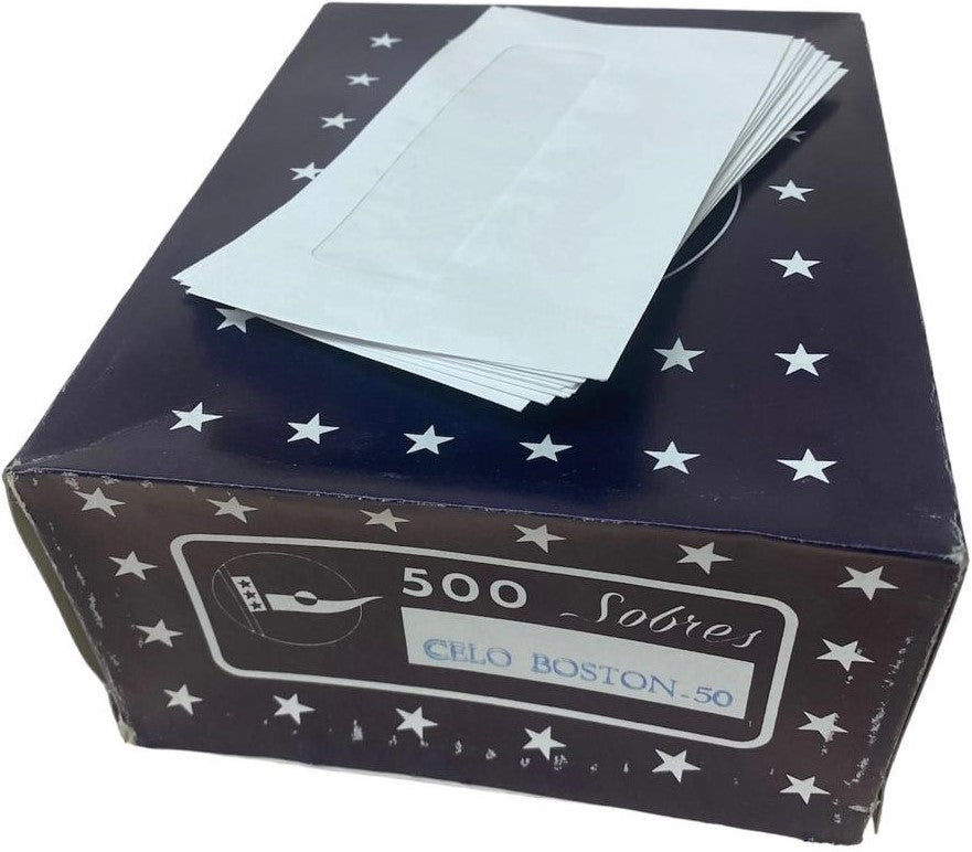 Sobre c/Ventana Outlet Celo-Boston caja c/500 75g Blanco Bond Carta 6¾ Nassa® HA0079