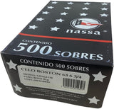 Sobre c/Ventana Outlet Celo-Boston c/500 63kg Blanco Bond Carta 6¾ Nassa® HA0081 Caja