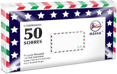 Sobre Aéreo Air-Line Nacional P.c/50 56g Blanco Bond Carta 6¾ Nassa® HA0120 [Paquete] 7501523717152