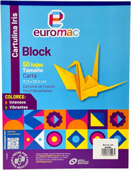 Cartulina Euroiris Block c/50 hojas Colores (10) Carta euromac® EI0080 [Bloque] 7501523725935 2