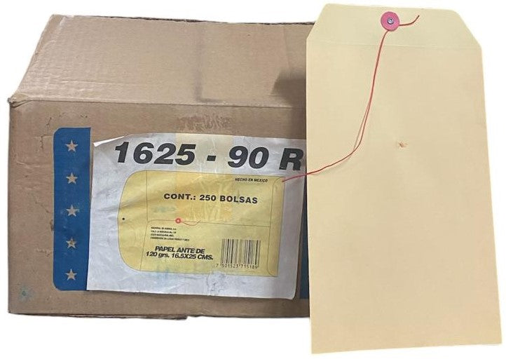 Sobre Bolsa c/Rondana 1625-80R Esquela 80kg Ante 16.5×25cm Nassa® IA0071 [Sobre] 7501523715189