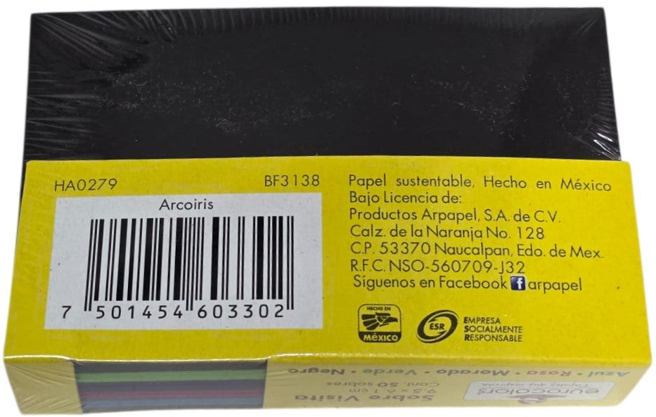 Sobre Eurocolors Visita Arcoíris pack c/50 V Colores (5) 9.5×6.1cm eurocolors HA0279 [Paquete] Imagen secundaria del producto