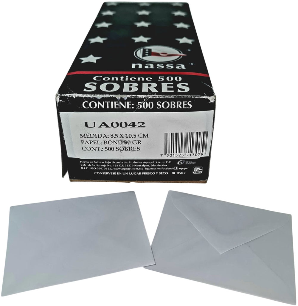 Sobre Linea Social Bond Blanco 85×105mm Nassa® UA0042 [Sobre] 7501523713079 2