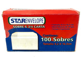 Sobre Envelope c/100 60kg Blanco Bond Carta 6¾ STARfile® HA0157 Caja 7501434710266