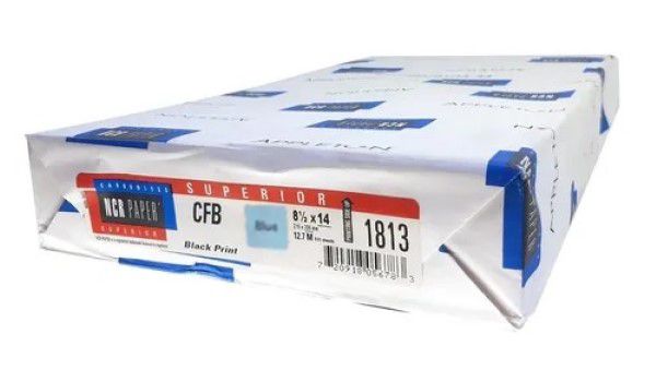 Papel Autocopiante C.F.B. paquete c/500 Azul pastel Oficio 75g NCR® [Resma]