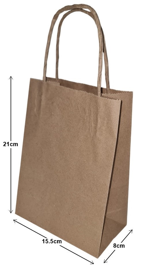 Bolsa p/Regalo Kraft con Asa Chica Lisa 15½×21+8cm InSepia® 09001-KA3-37 Bolsa 7501064300141 01