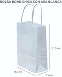 Bolsa p/Regalo Bond con Asa Chica Blanco 14½x21½+8 Caltom® PD14BBLA Bolsa 7501064303982 01