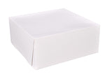 Caja Cartón Premium p/Pastel 35.6×35.6×15.2cm c/50 Blanco 14×14×6" Sct® 0993 Paquete