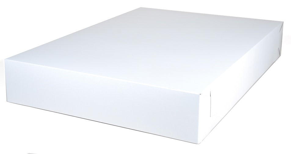 Caja Cartón Blanca p/Pastel 66.1×47×10.2cm c/25 26×18½×4" Sct® 1995 [Paquete]