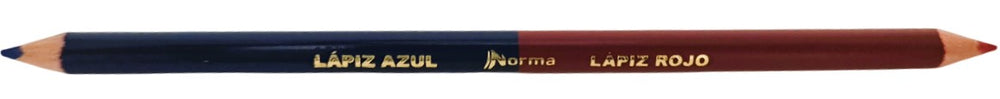 Lápiz Color Checador Bicolor Rojo-Azul Norma® [Pieza]