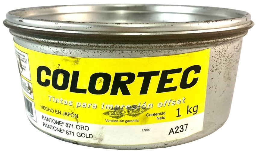 Tinta tono Pantone® Metal 1kg Oro 871 ColorTec® 1000871 Kilo 01