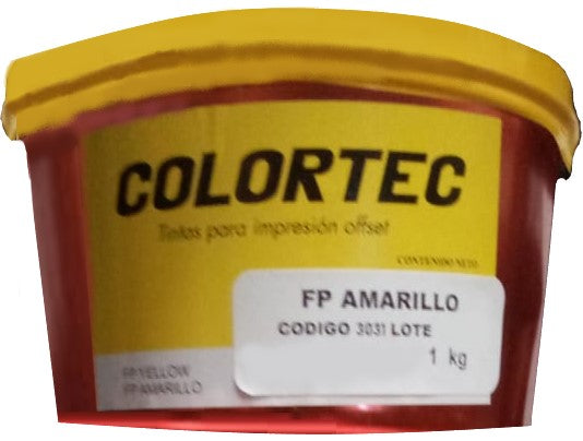 Tinta Process Selección FP Sustrato Sintético 1kg Amarillo ColorTec® 3031 Kilo 01