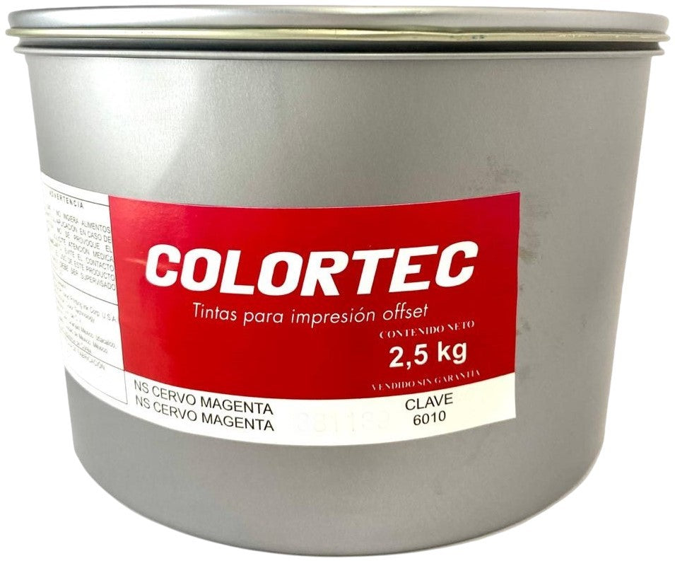 Tinta Process Selección New Cervo 2.5kg Magenta ColorTec® 6010 Lata cilíndrica 01