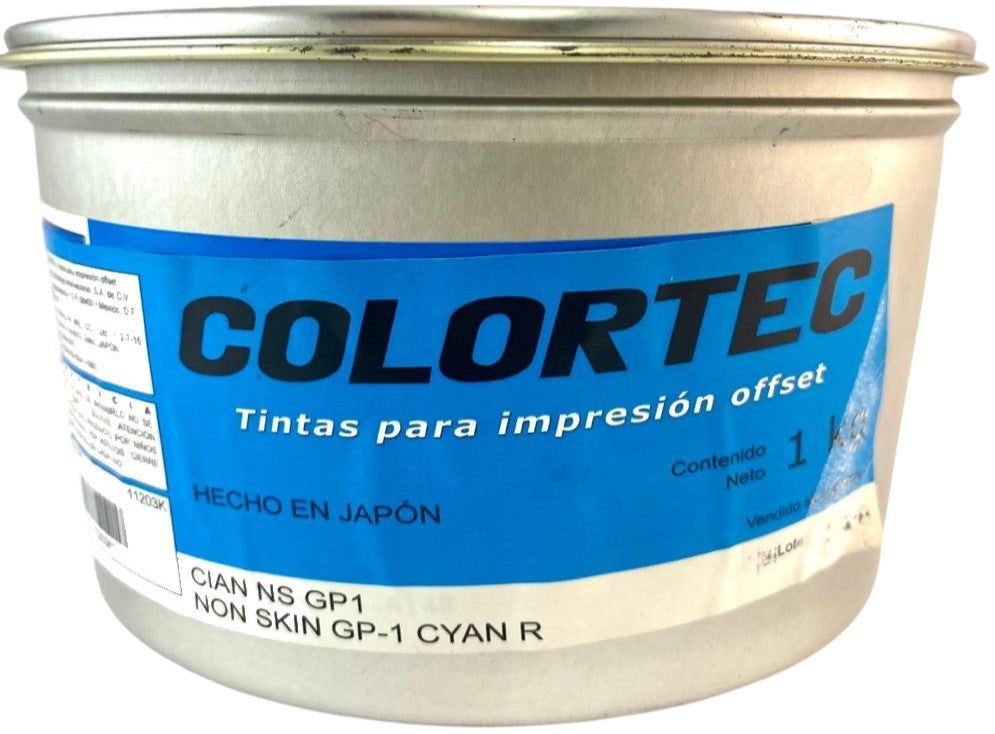 Tinta Process Selección GP-1 1kg Cyan ColorTec® 5654 Kilo 01