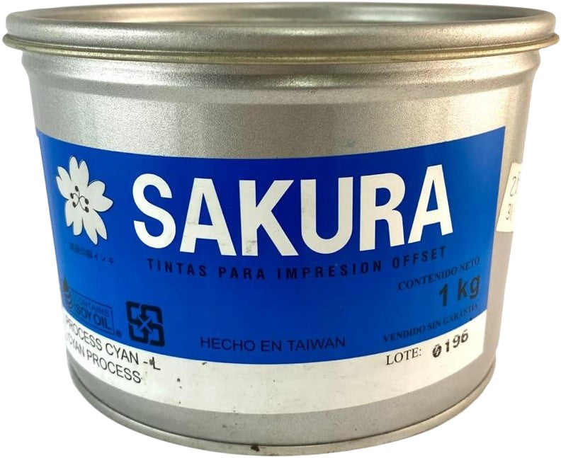 Tinta Process Selección Sakura 1kg Cyan Sakura® 111021 Kilo 01